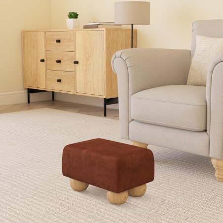 Small Fabric Material Footstools | UK handmade | Footstools Direct