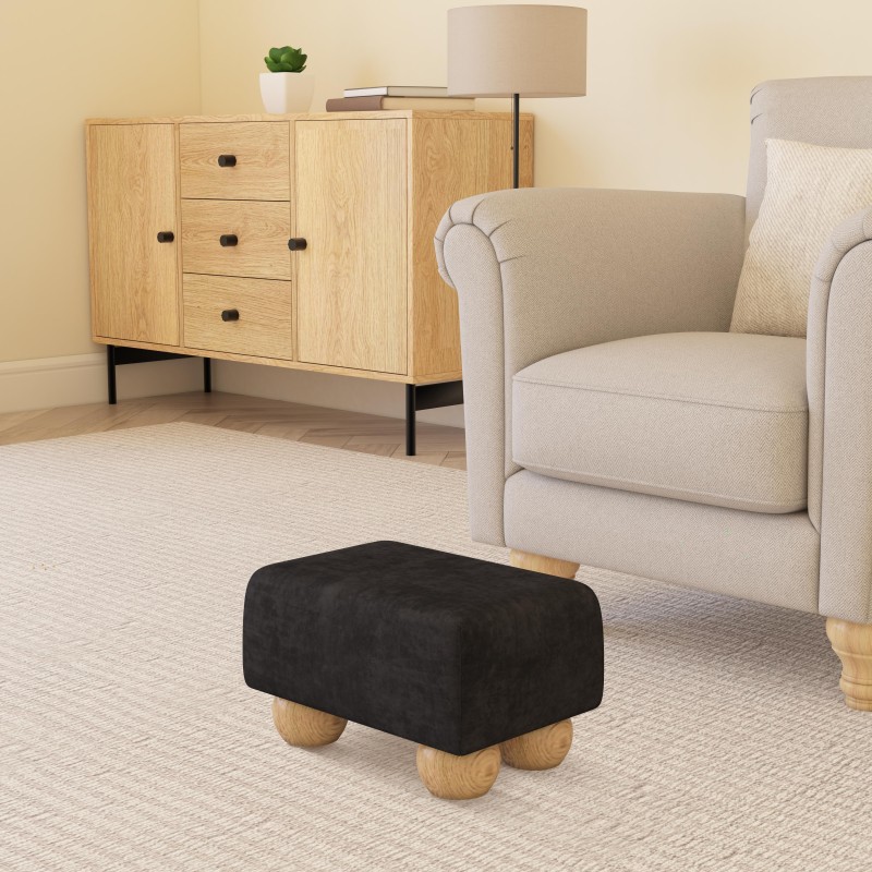 Small Fabric Material Footstools | UK handmade | Footstools Direct