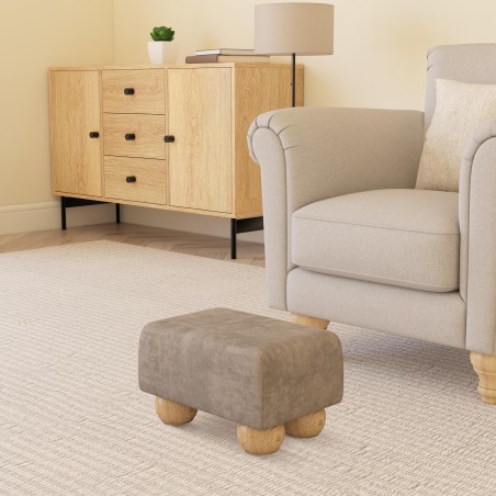 Small Fabric Material Footstools | UK handmade | Footstools Direct