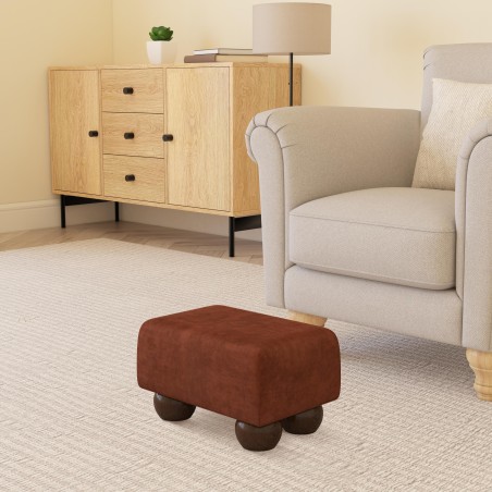 Small Fabric Material Footstools | UK handmade | Footstools Direct