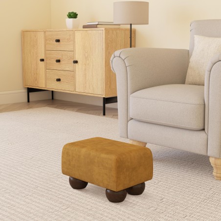 Small Fabric Material Footstools | UK handmade | Footstools Direct