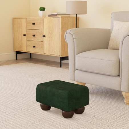 Small Fabric Material Footstools | UK handmade | Footstools Direct