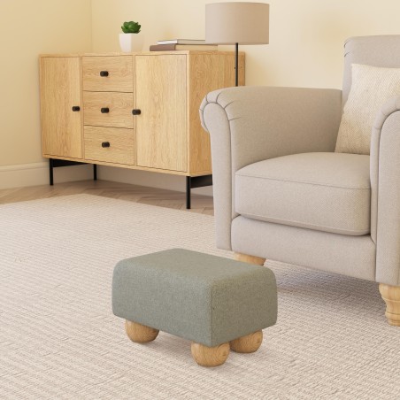 Small Fabric Material Footstools | UK handmade | Footstools Direct