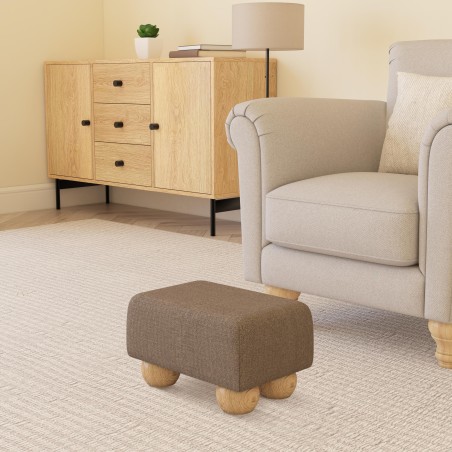 Small Fabric Material Footstools | UK handmade | Footstools Direct