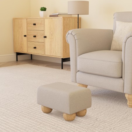 Small Fabric Material Footstools | UK handmade | Footstools Direct