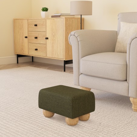 Small Fabric Material Footstools | UK handmade | Footstools Direct