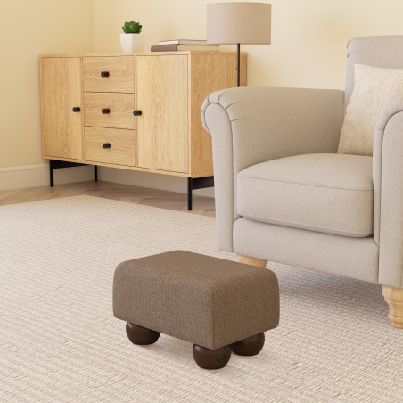 Small Fabric Material Footstools | UK handmade | Footstools Direct