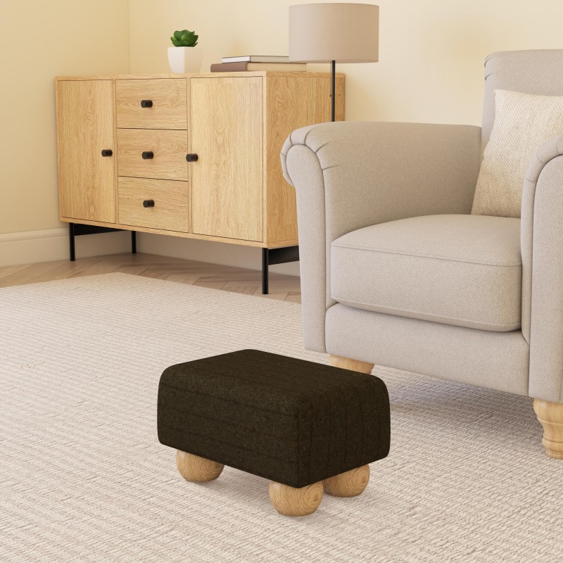 Small Fabric Material Footstools | UK handmade | Footstools Direct