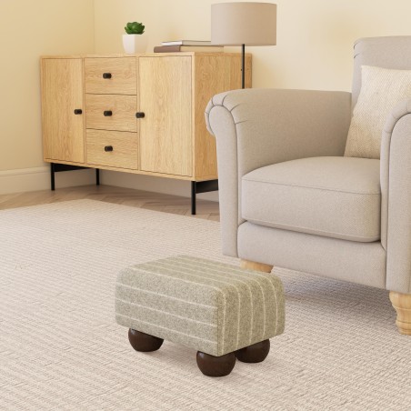 Small Fabric Material Footstools | UK handmade | Footstools Direct