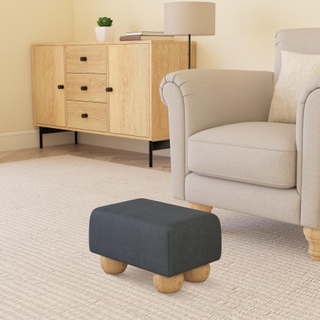 Small Fabric Material Footstools | UK handmade | Footstools Direct