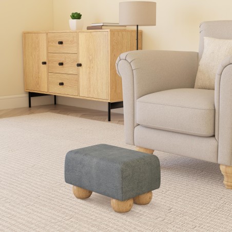 Small Fabric Material Footstools | UK handmade | Footstools Direct