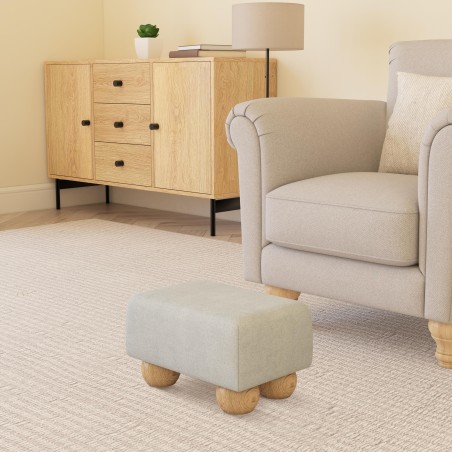 Small Fabric Material Footstools | UK handmade | Footstools Direct