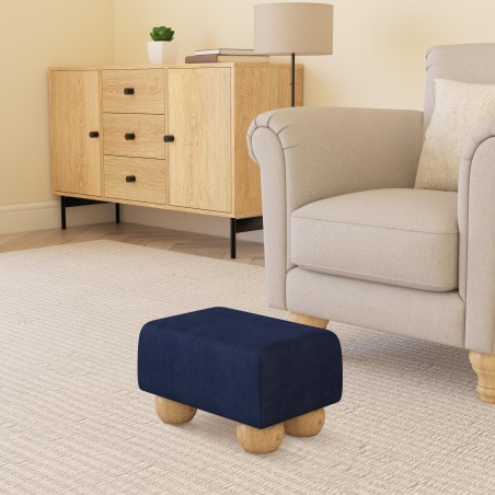 Small Fabric Material Footstools | UK handmade | Footstools Direct