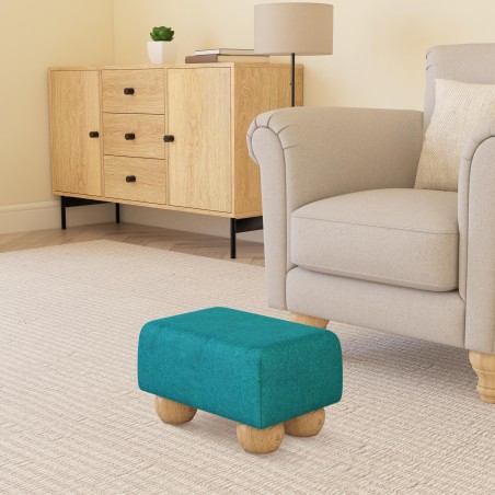 Small Fabric Material Footstools | UK handmade | Footstools Direct
