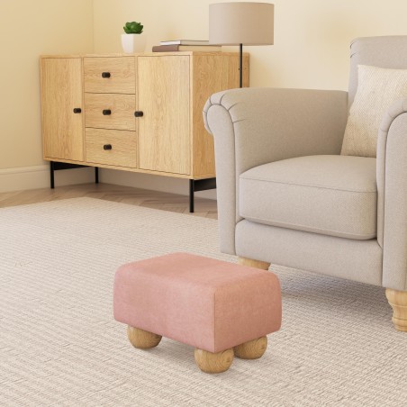 Small Fabric Material Footstools | UK handmade | Footstools Direct