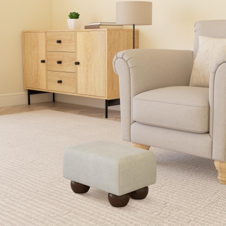 Small Fabric Material Footstools | UK handmade | Footstools Direct