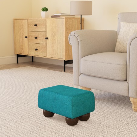 Small Fabric Material Footstools | UK handmade | Footstools Direct