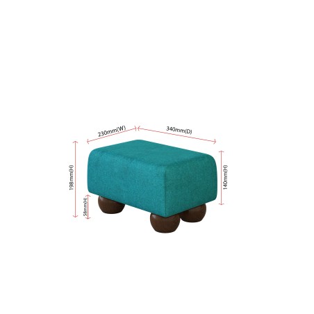 Small Fabric Material Footstools | UK handmade | Footstools Direct