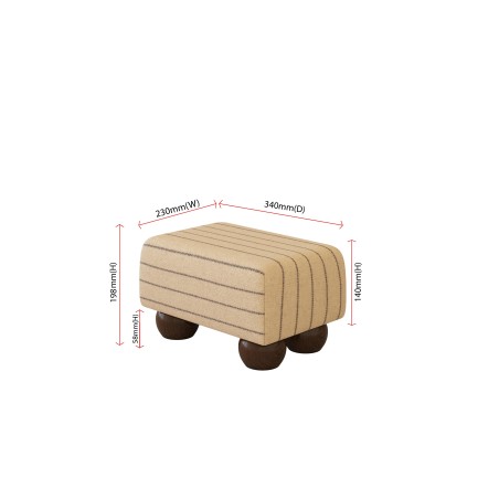 Small Fabric Material Footstools | UK handmade | Footstools Direct