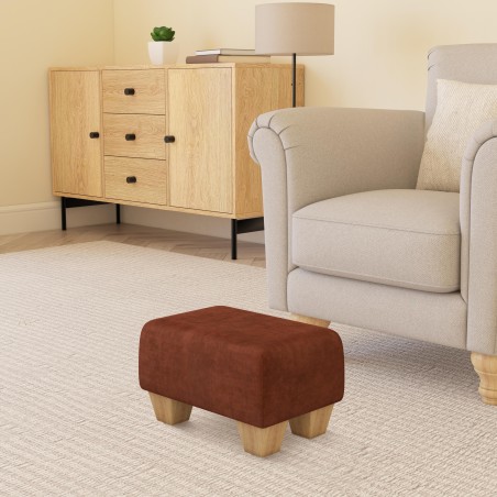 Small Fabric Material Footstools | UK handmade | Footstools Direct
