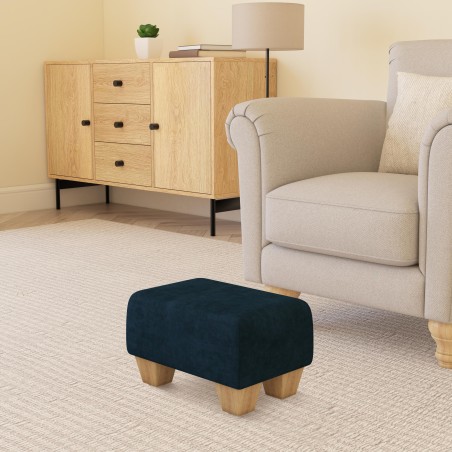 Small Fabric Material Footstools | UK handmade | Footstools Direct