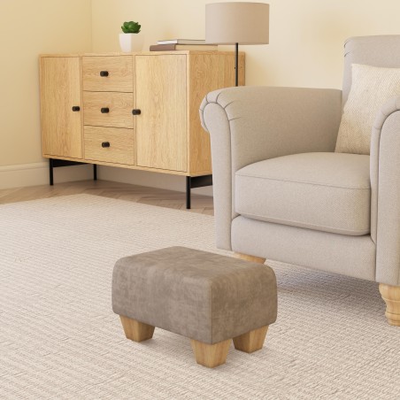 Small Fabric Material Footstools | UK handmade | Footstools Direct