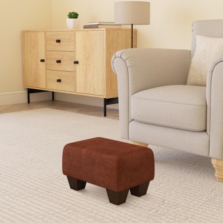 Small Fabric Material Footstools | UK handmade | Footstools Direct