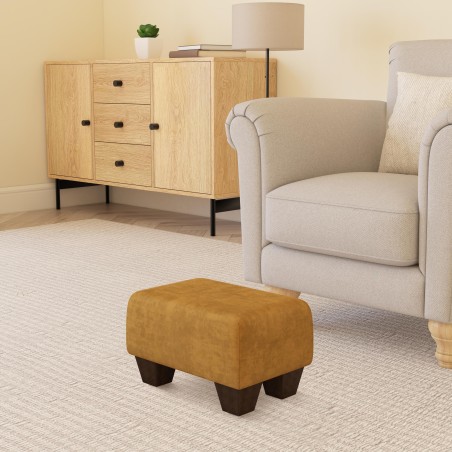 Small Fabric Material Footstools | UK handmade | Footstools Direct