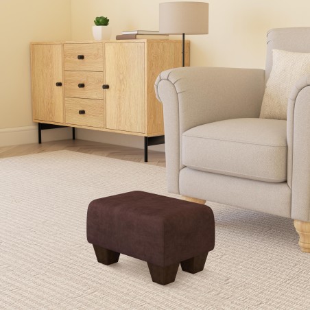 Small Fabric Material Footstools | UK handmade | Footstools Direct