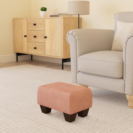 Small Fabric Material Footstools | UK handmade | Footstools Direct