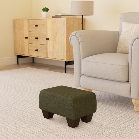 Small Fabric Material Footstools | UK handmade | Footstools Direct