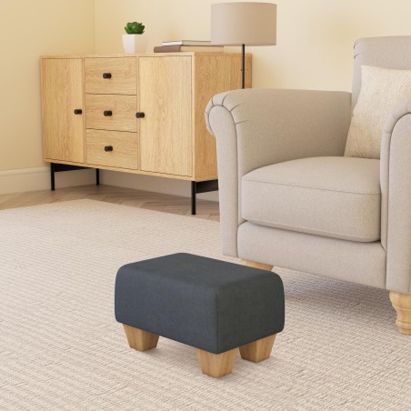 Small Fabric Material Footstools | UK handmade | Footstools Direct