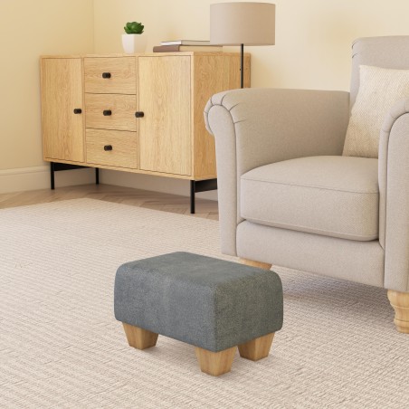 Small Fabric Material Footstools | UK handmade | Footstools Direct