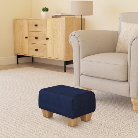 Small Fabric Material Footstools | UK handmade | Footstools Direct
