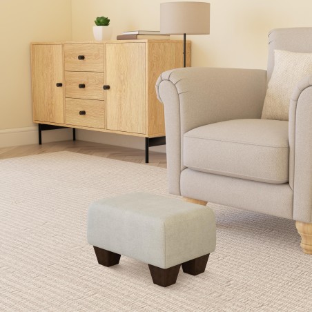 Small Fabric Material Footstools | UK handmade | Footstools Direct