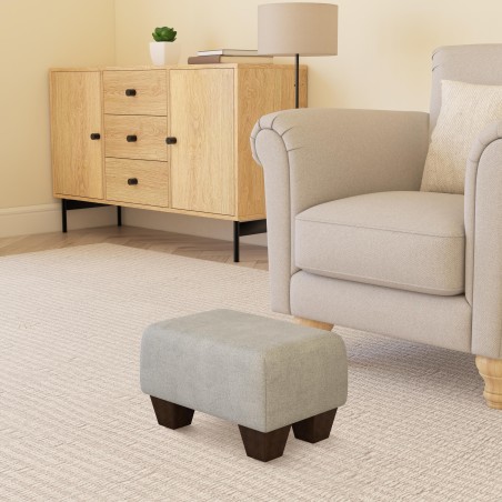 Small Fabric Material Footstools | UK handmade | Footstools Direct