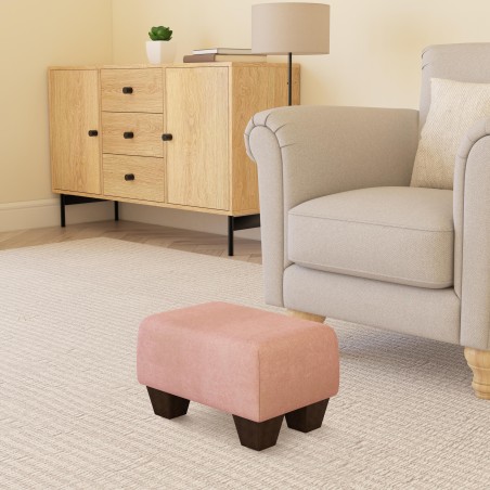 Small Fabric Material Footstools | UK handmade | Footstools Direct