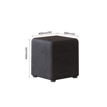 Fabric Round Stool | Pouffe in 100+ colours | Footstools Direct