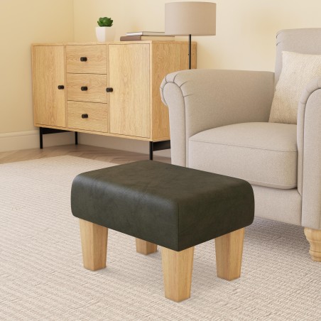 Large Italian Leather Footstools | Footstools Direct | Handmade Goods!