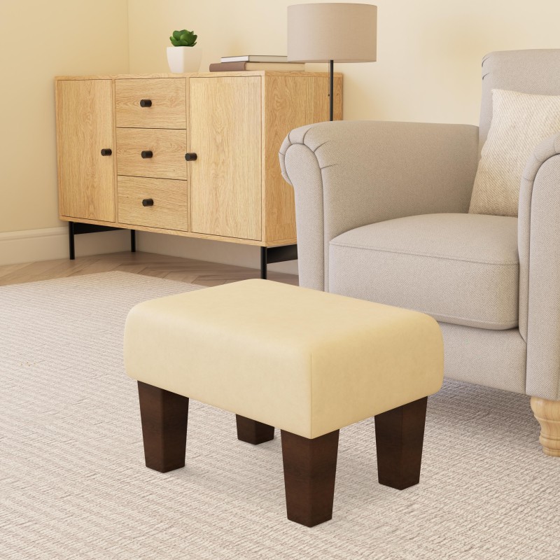 Large Italian Leather Footstools | Footstools Direct | Handmade Goods!