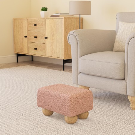 Small Fabric Material Footstools | UK handmade | Footstools Direct