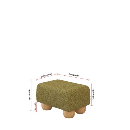 Small Fabric Material Footstools | UK handmade | Footstools Direct