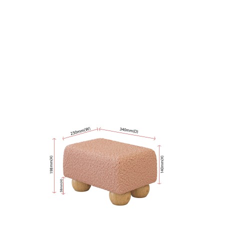 Small Fabric Material Footstools | UK handmade | Footstools Direct