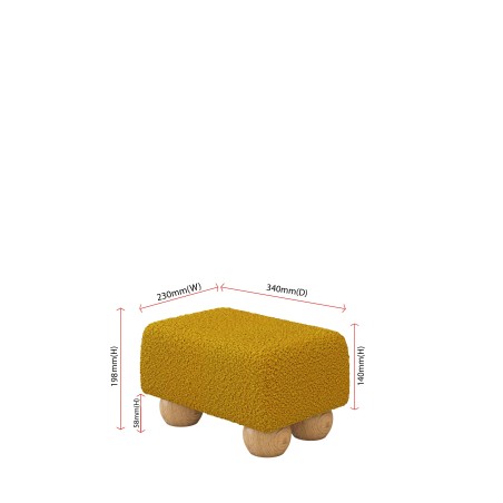 Small Fabric Material Footstools | UK handmade | Footstools Direct