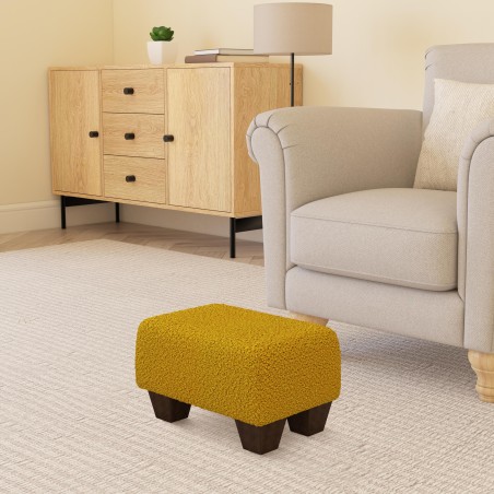 Small Fabric Material Footstools | UK handmade | Footstools Direct