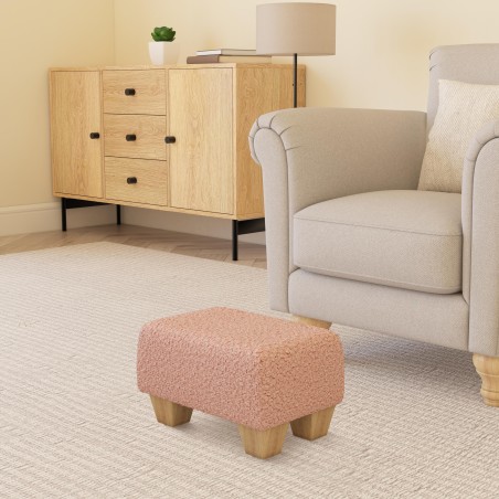 Small Fabric Material Footstools | UK handmade | Footstools Direct