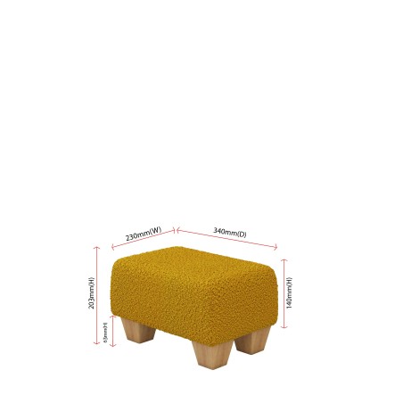 Small Fabric Material Footstools | UK handmade | Footstools Direct