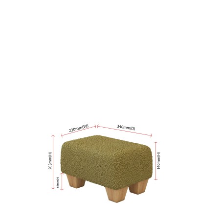 Small Fabric Material Footstools | UK handmade | Footstools Direct