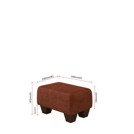 Small Fabric Material Footstools | UK handmade | Footstools Direct