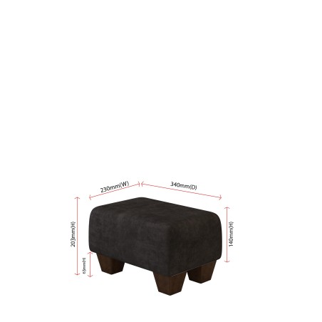 Small Fabric Material Footstools | UK handmade | Footstools Direct